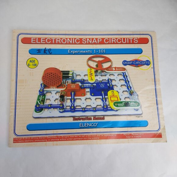 Elenco Snap Circuits Jr. SC-100 Electronic Exploration Kit Complete Clean NO Box - Picture 5 of 8
